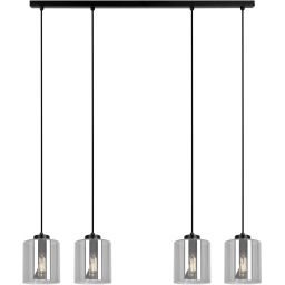 Kaja Miri lampa wisząca 4x15 W czarna-grafitowa K-5576