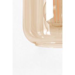 Kaja Iga lampa wisząca 1x15 W czarna-złota-bursztynowa K-5510