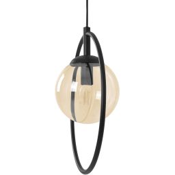 Kaja Alma lampa wisząca 1x10 W biała-bursztynowa K-5309