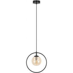Kaja Alma lampa wisząca 1x10 W biała-bursztynowa K-5309