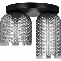 Kaja Inga lampa podsufitowa 2x15 W czarna-grafitowa K-5634