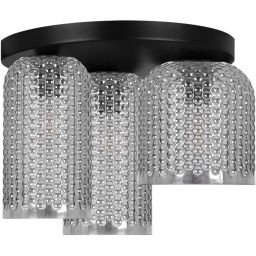 Kaja Inga lampa podsufitowa 3x15 W czarna-grafitowa K-5635