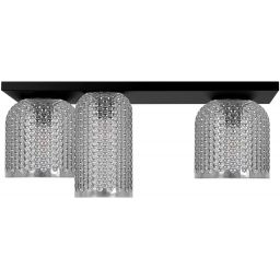 Kaja Inga lampa podsufitowa 3x15 W czarna-grafitowa K-5636