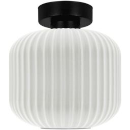 Kaja Sparta lampa podsufitowa 1x15 W biała-czarna K-5642