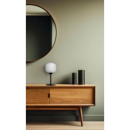 Kaja Sparta lampa stołowa 1x15 W biała-czarna K-5646