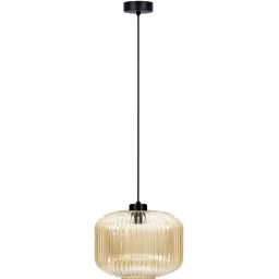 Kaja Clark lampa wisząca 1x15 W czarna-bursztynowa K-5651
