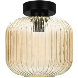Kaja Clark lampa podsufitowa 1x15 W czarna-bursztynowa K-5652