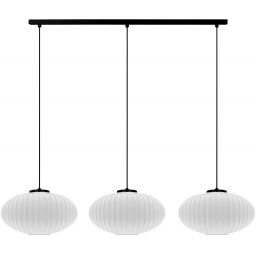 Kaja Peso lampa wisząca 3x15 W biała-czarna K-5672