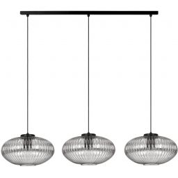 Kaja Arco lampa wisząca 3x15 W czarna-grafitowa K-5678