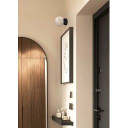 Kaja Aura lampa podsufitowa 1x10 W czarna-przezroczysta K-5681