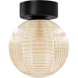 Kaja Giro lampa podsufitowa 1x10 W czarna-bursztynowa K-5686