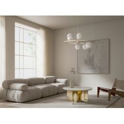 Kaja Tesoro lampa wisząca 6x10 W przezroczysta-beżowa K-5700