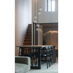 Kaja Monza lampa wisząca 6x10 W czarna-grafitowa K-5704