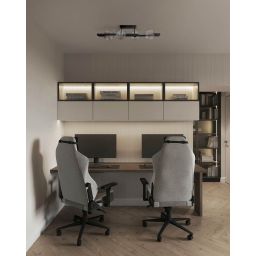 Kaja Parma lampa podsufitowa 4x10 W czarna-przezroczysta K-5761