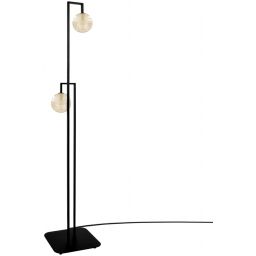 Kaja Emir lampa stojąca 2x10 W czarna-bursztynowa K-5769