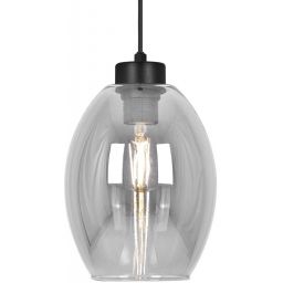 Kaja Balbo lampa wisząca 1x15 W czarna-przydymiona K-5720