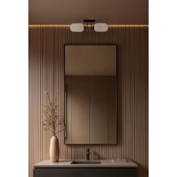 Kaja Vilar lampa podsufitowa 2x15 W biała-czarna K-5733