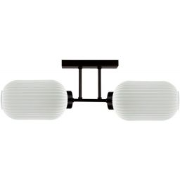 Kaja Vilar lampa podsufitowa 2x15 W biała-czarna K-5733