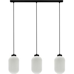 Kaja Vilar lampa wisząca 3x15 W biała-czarna K-5734