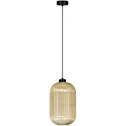 Kaja Fadiga lampa wisząca 1x15 W czarna-bursztynowa K-5741