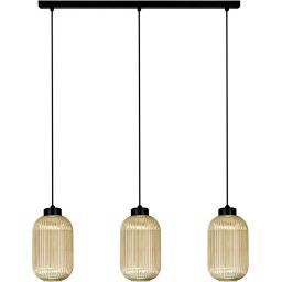 Kaja Fadiga lampa wisząca 3x15 W czarna-bursztynowa K-5744