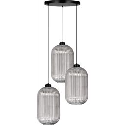 Kaja Silva lampa wisząca 3x15 W czarna-grafitowa K-5756