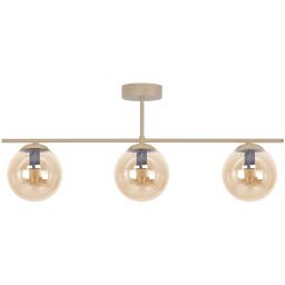 Kaja Felix lampa podsufitowa 3x10 W bursztynowa-beżowa K-5782