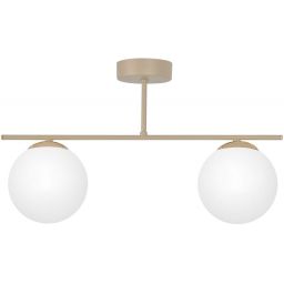 Kaja Savia lampa podsufitowa 2x10 W biała-złota-beżowa K-5791