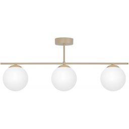 Kaja Savia lampa podsufitowa 3x10 W biała-złota-beżowa K-5792