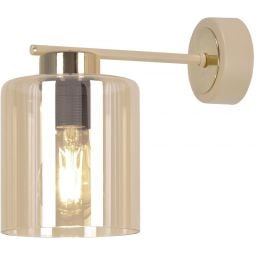 Kaja Vanes kinkiet 1x15 W złoty-bursztynowy-beżowy K-5813