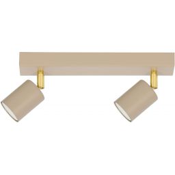 Kaja Mati lampa podsufitowa 2x10 W złota-beżowa k-5821