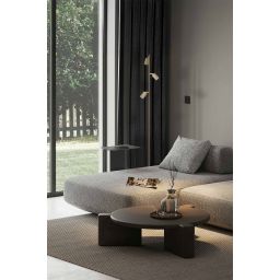Kaja Mati lampa stojąca 3x10 W złota-beżowa K-5825