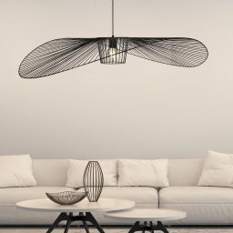 Kaja Kapelusz lampa wisząca 1x60W czarna KP-21CZARNY