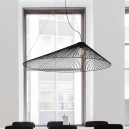 Kaja Peak lampa wisząca 1x60W czarna KP-10