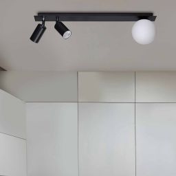 Kaja Albio lampa wisząca 3x40 W biała-czarna K-4135