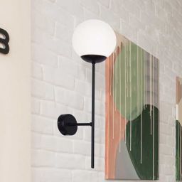 Kaja Savoy kinkiet 1x40 W biały-czarny K-4926