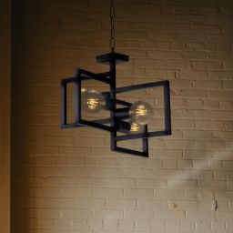 Kaja Lavaya lampa wisząca 4x60W czarna K-4036