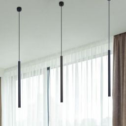 Kaja Gelato lampa wisząca 1x10W LED czarna K-4860