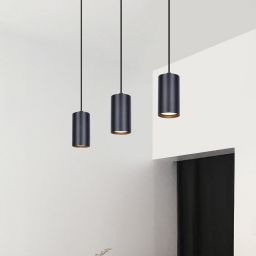 Kaja Puerto lampa wisząca 1x10W LED czarna K-4895