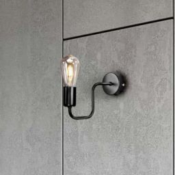 Kaja Skadi kinkiet 1x60W czarny K-3893