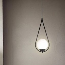 Kaja Neve Black lampa wisząca 1x40 W czarna K-4770