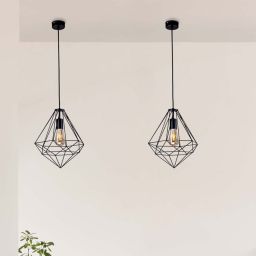 Kaja Marko lampa wisząca 1x60W czarna K-4000