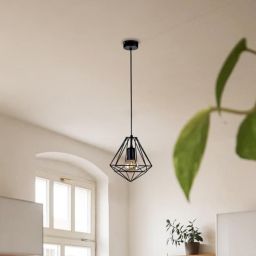 Kaja Marko lampa wisząca 1x60W czarna K-4018