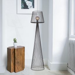 Kaja Soul Black lampa stojąca 1x60W czarna K-4643