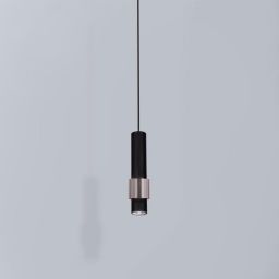 Kaja Nikos lampa wisząca 1x10W LED chrom/czarny K-4713