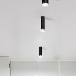 Kaja Mile Black lampa podsufitowa 1x10W LED czarna K-4405