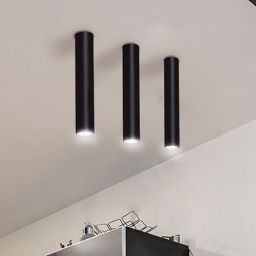 Kaja Mile Black lampa podsufitowa 1x10W LED czarna K-4406