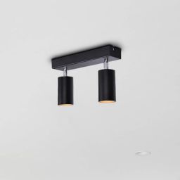 Kaja Monti lampa podsufitowa 2x10W LED czarna K-4726