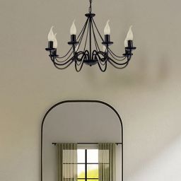 Kaja Bartez lampa wisząca 8x40W czarna K-3992