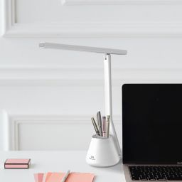 Kaja Kiki lampa biurkowa 1x8W LED biała K-BL1066BIAŁY